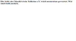Desktop Screenshot of mvtalheim.de